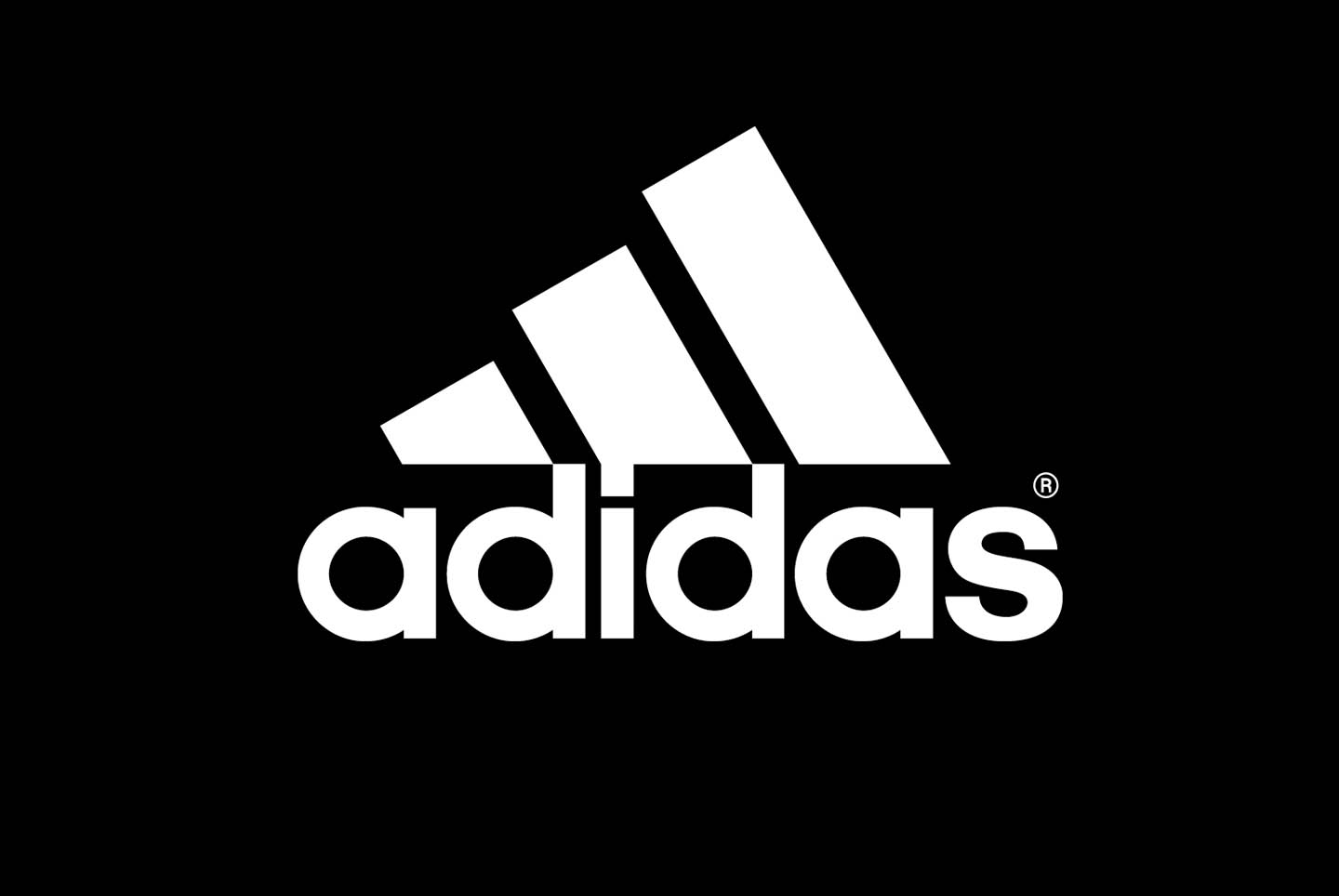 Black and White Adidas Logo