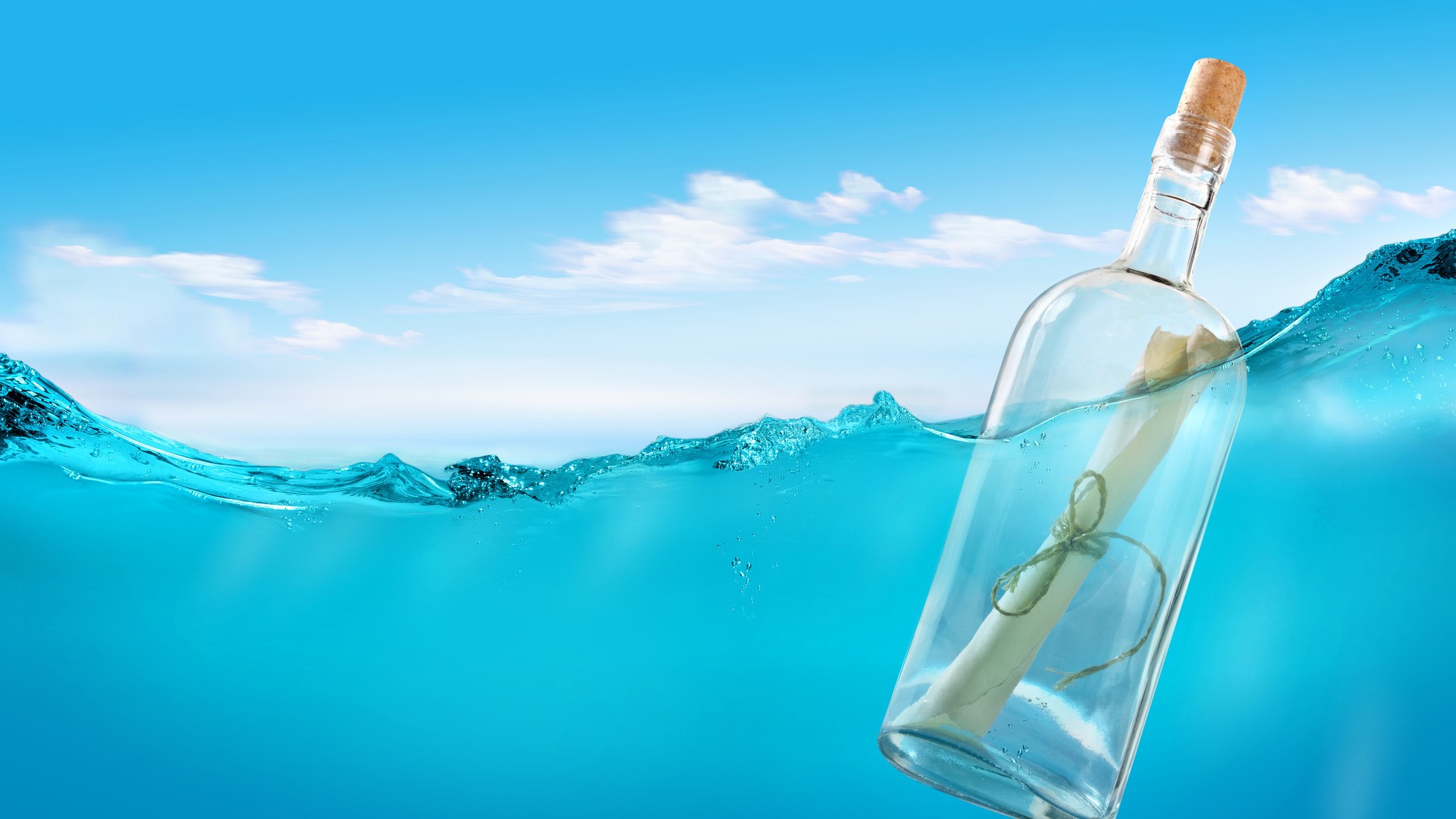 Bottle Letter Floating Wallpaper | Download cool HD wallpapers here. Bottle Letter Floating Wallpaper | Download cool HD wallpapers here.