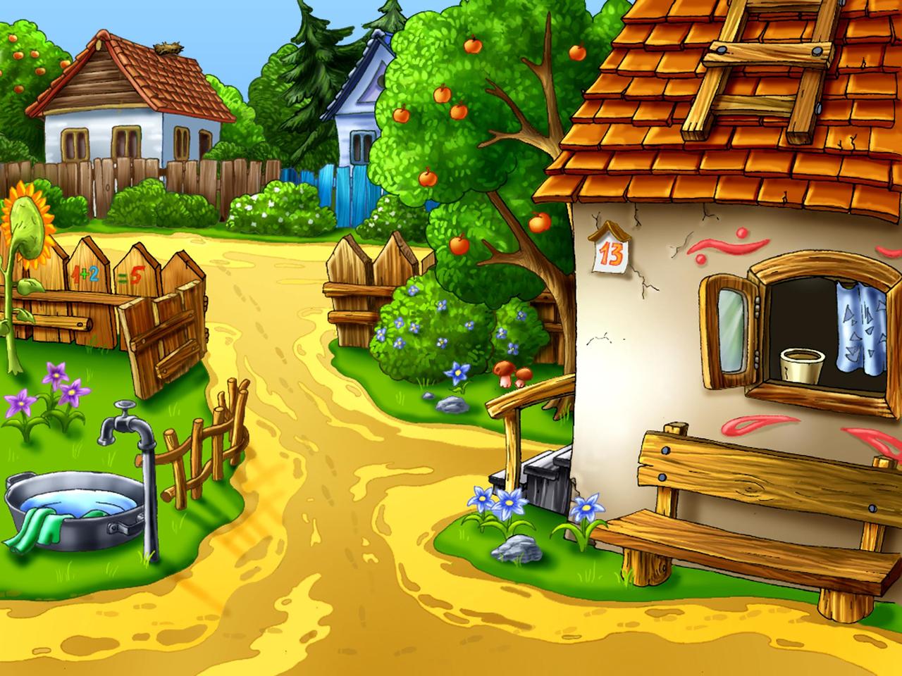 clipart of village life - photo #39