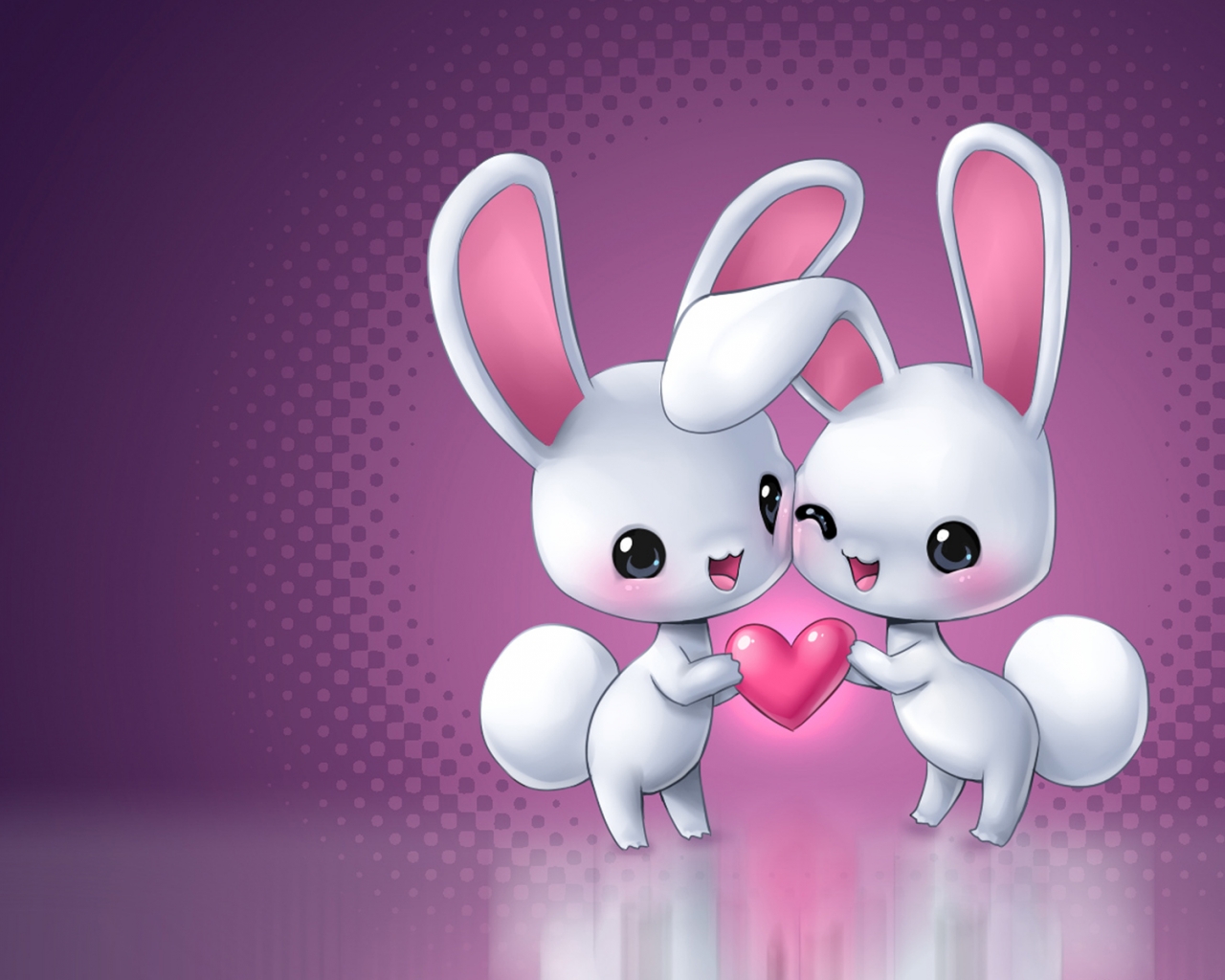 In Love Cartoon Bunnies Wallpaper  Download wallpapers page