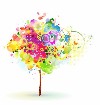 Abstract Tree Vector wallpaper