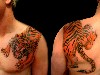 Cool Tiger Tattoo Style Wallpaper wallpaper