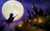 Halloween Witch Night Moon Wallpaper wallpaper