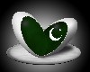 Heart Shape Pakistani Flag Wallpaper wallpaper