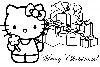 Hello Kitty Merry Christmas Coloring Pages wallpaper