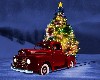 Red Car Christmas Tree Wallpaper wallpaper