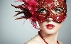 Red Mask Makeup Necklace Fashion wallpaper