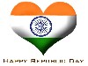 Republic Day Heart Flag Wallaper wallpaper