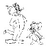 Tom And Jerry Coloring Page wallpaper